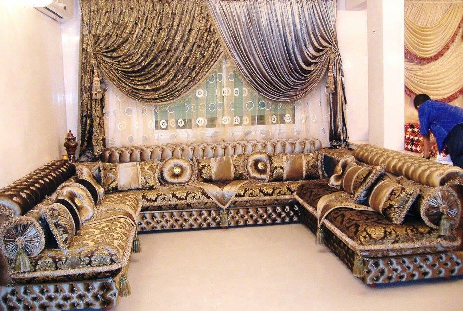 Super salon marocain très luxueux 2015