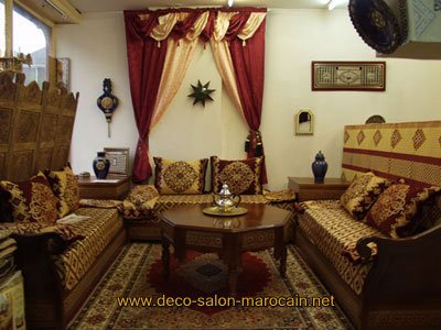 Tapissier salon du Maroc