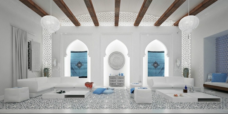 salon marocain blanc
